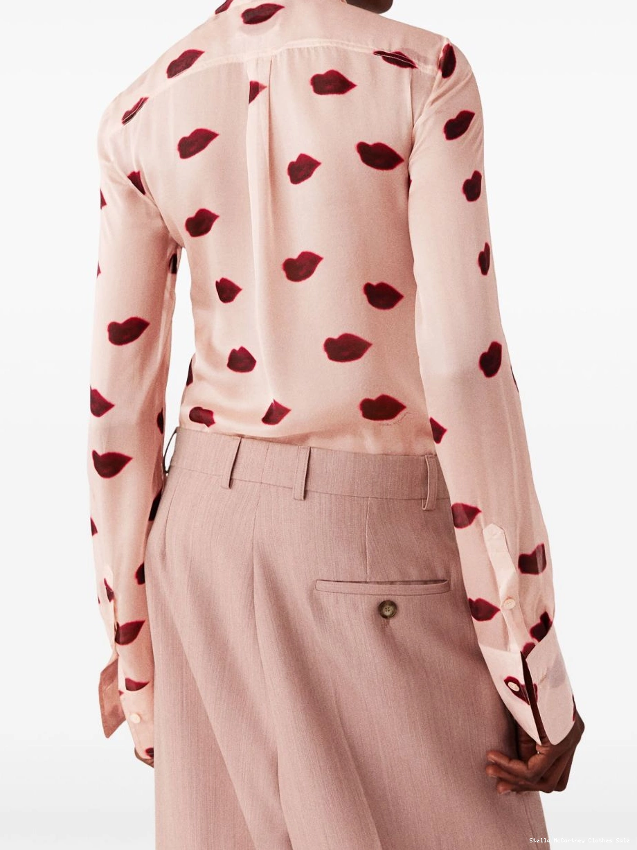 Affordable silk blouse McCartney Stella Women lips-print 0726